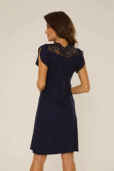 De Lafense short-sleeved viscose nightgown Adomoo