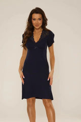 De Lafense short-sleeved viscose nightgown Adomoo