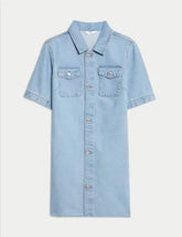 Denim Dress (6-16 Yrs)  Adomoo
