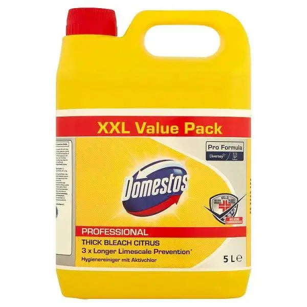 Domestos Pro Formula Professional Thick Bleach Citrus 5L  Adomoo