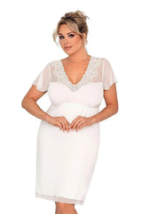 Donna opaque viscose Ivana plus shirt  Adomoo