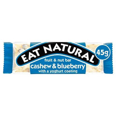 Eat Natural Fruit & Nut Bar Cashew & Blueberry with a Yoghurt Coating 45g (Case of 12)  Adomoo