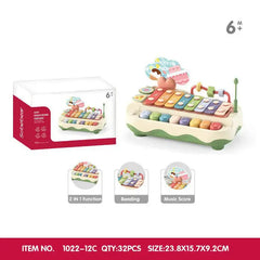 Educational Eight-tone Toy Piano Baby Two-in-one Xylophone Musical Instrument  Adomoo