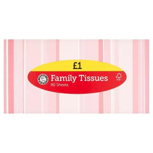 Euro Shopper Family Tissues 90 Sheets (Case of 12)  Adomoo