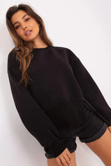 Ex Moda round neckline and long sleeves sweatshirt  Adomoo