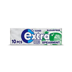 Extra Ice Spearmint Chewing Gum Sugar Free 10 Pieces (Case of 30)  Adomoo