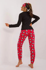 Factory Price blouse, pants, blindfold and hair elastic womens pajamas Adomoo