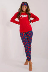 Factory Price blouse, pants, blindfold and hair elastic womens pajamas Adomoo