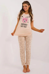 Factory Price t-shirt and pant womens pajamas Adomoo