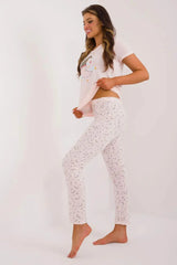 Factory Price t-shirt and pants womens pajamas Adomoo