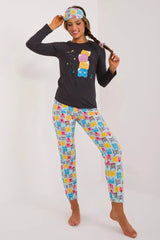 Factory blouse, pants, blindfold and hair elastic women's pajamas Adomoo