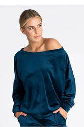 Figl boat neckline oversized blouse  Adomoo