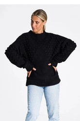 Figl long sleeves decorated sweater Adomoo