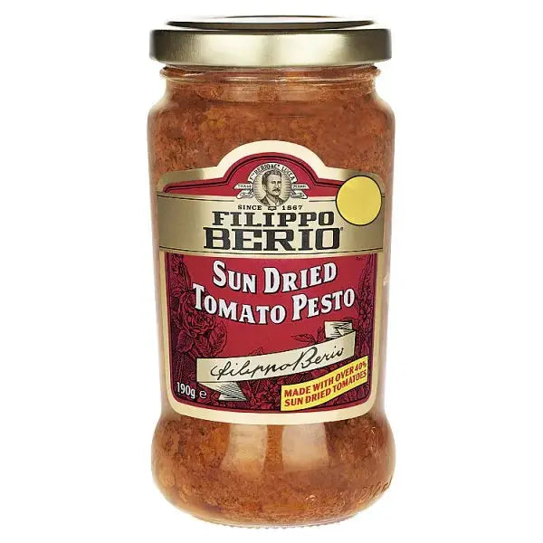 Filippo Berio Sun Dried Tomato Pesto 190g (Case of 10)  Adomoo