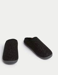 Fleece Lined Mule Slippers with Freshfeet™  Adomoo