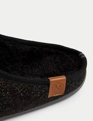 Fleece Lined Mule Slippers with Freshfeet™  Adomoo
