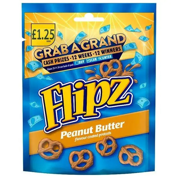 Flipz Peanut Butter 12x80g (Case of 12)  Adomoo