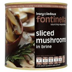 Fontinella Sliced Mushrooms in Brine 2.55kg MUSHS3  Adomoo