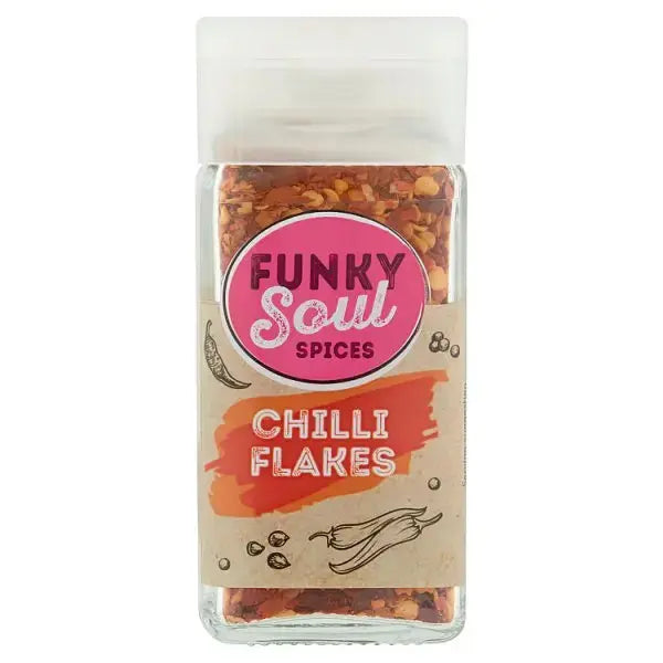 Funky Soul Spices Chilli Flakes 26g (Case of 6)  Adomoo