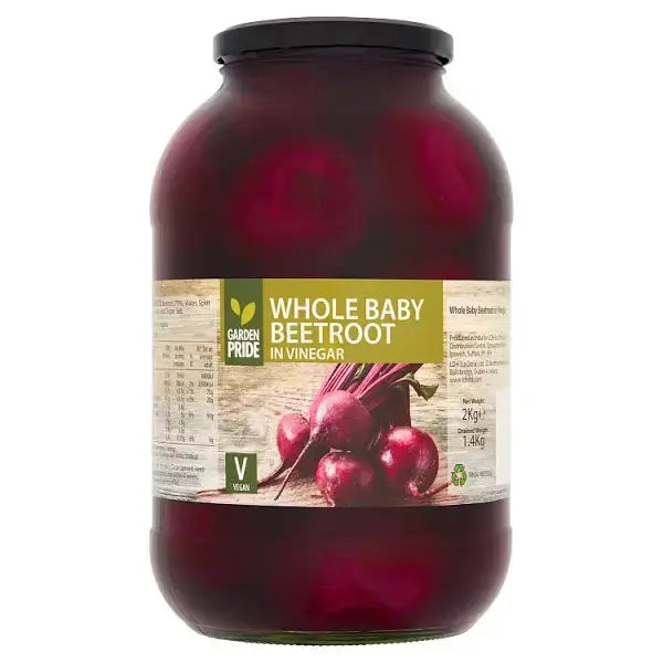 Garden Pride Whole Baby Beetroot in Vinegar 2kg  Adomoo