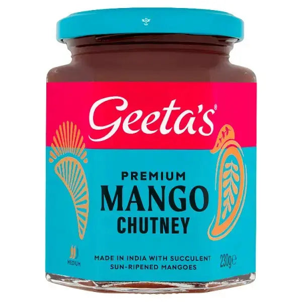 Geeta's Premium Mango Chutney 230g (Case of 6) Adomoo