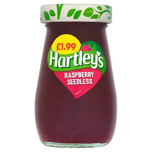Hartley's Raspberry Seedless Jam 300g (Case of 6)  Adomoo