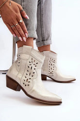 Step in style Women's cowgirl-style boots are made of natural leather  Adomoo