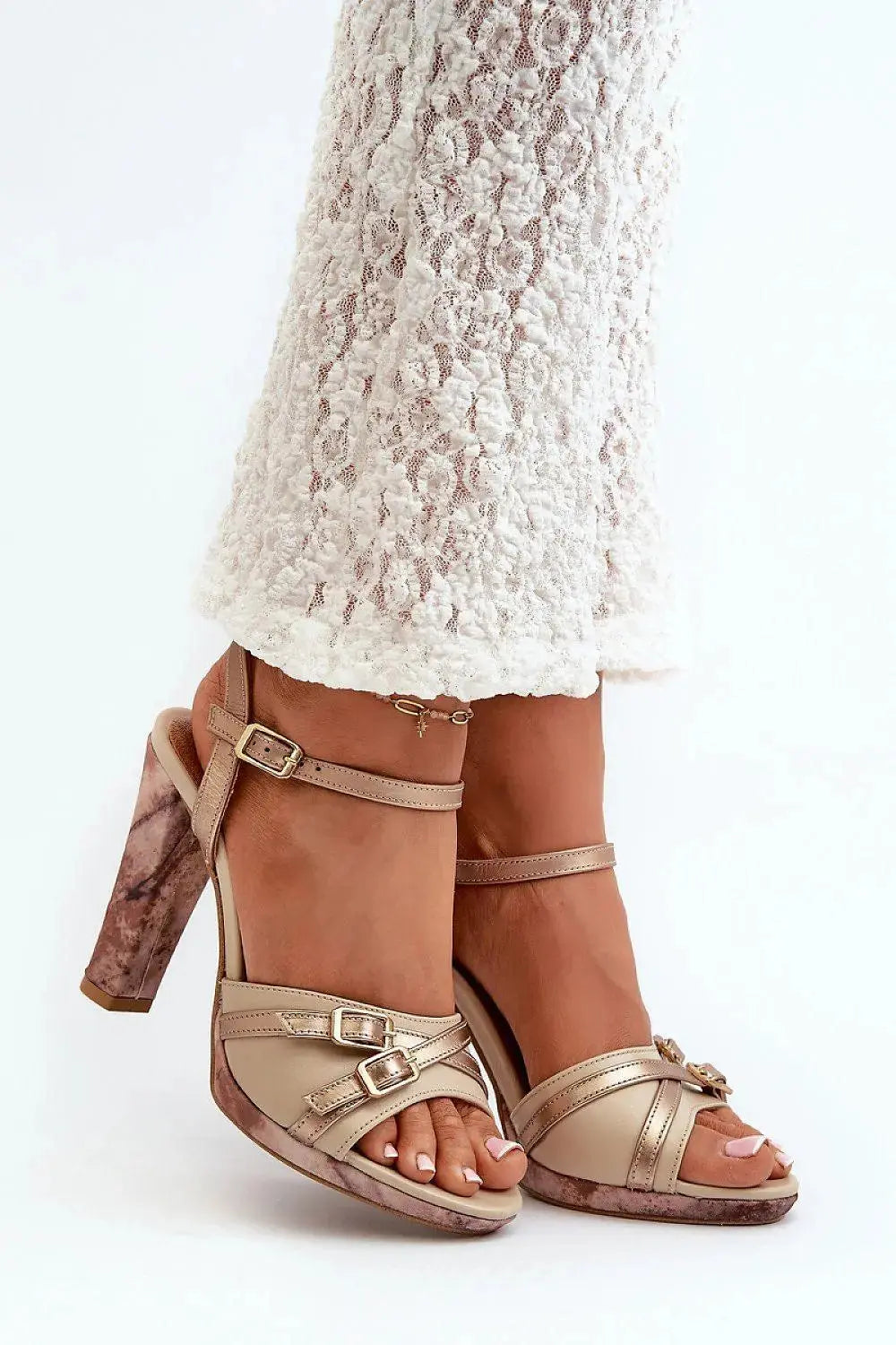 Heel sandals model 198398 Step in style Adomoo