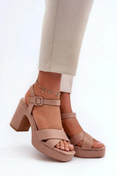 Heel sandals model 198783 Step in style Adomoo