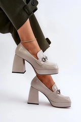 Heeled low shoes model 196316 Step in style Adomoo