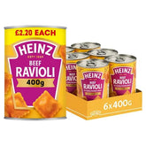 Heinz Beef Ravioli in Tomato Sauce PMP 400g (Case of 6) Adomoo