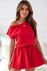 IVON t-shirt and flared shorts womens pajamas Adomoo