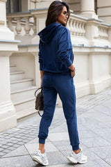 IVON very stretchy velour kanya tracksuit  Adomoo