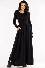 Infinite You elastic waist band long skirt Adomoo