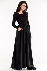 Infinite You elastic waist band long skirt Adomoo