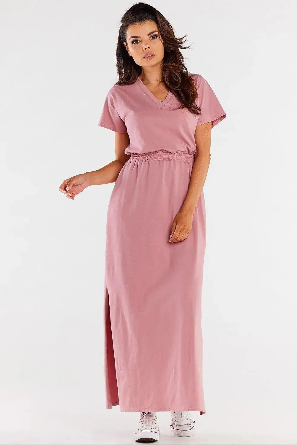 Infinite You heart neckline maxi dress  Adomoo