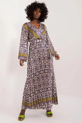 Italy Moda Colorful Print Maxi Dress  Adomoo