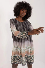 Italy Moda Colorful Printed Daydress  Adomoo