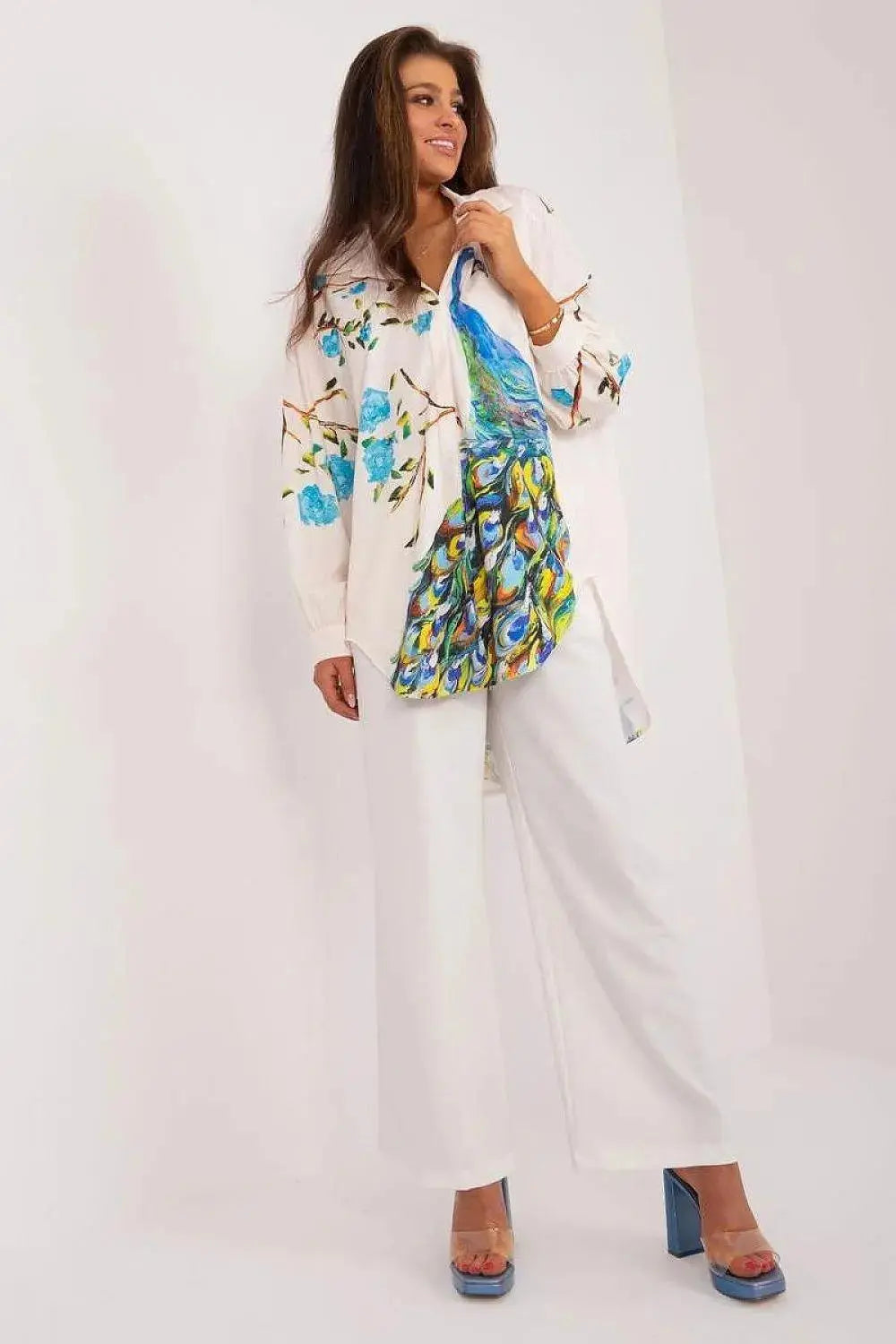 Italy Moda long sleeve womens shirt Adomoo