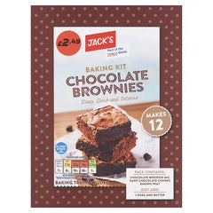 Jack's Baking Kit Chocolate Brownies 285g (Case of 5) Adomoo