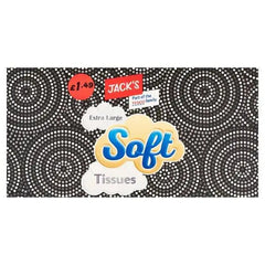Jack's Extra Large Soft Tissues 100 Sheets (Case of 12) Adomoo