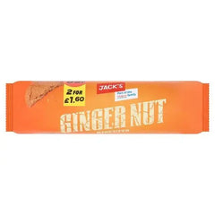 Jack's Ginger Nut Biscuits 200g (Case of 18) Adomoo