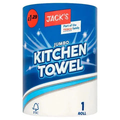 Jack's Jumbo Kitchen Towel 1 Roll (Case of 6) Adomoo