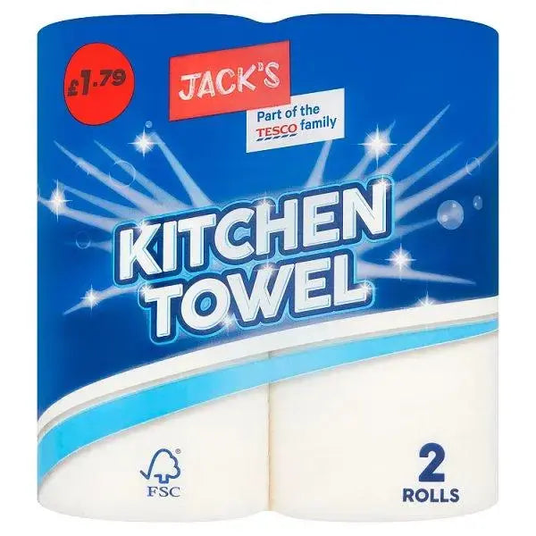 Jack's Kitchen Towel 2 Rolls (Case of 8) Adomoo