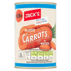 Jack's Sliced Carrots in Water 300g (Case of 12)  Adomoo