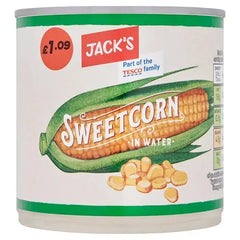 Jack's Sweetcorn in Water 340g (Case of 12)  Adomoo