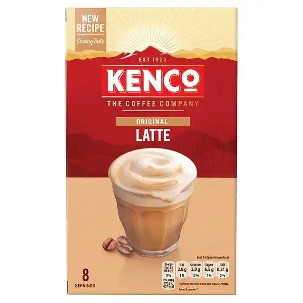 KENCO Original Latte 8 x 16.3g (130.4g) (Case of 5) Adomoo