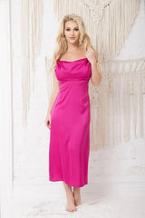 Kalimo high-quality satin, resembling silk nightgown  Adomoo