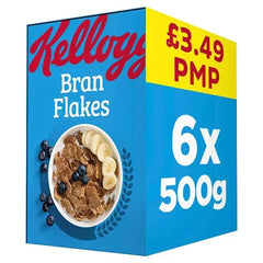 Kellogg's Bran Flakes Breakfast Cereal 6x500g (Case of 6) Adomoo