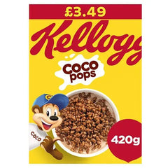 Kellogg's Coco Pops Breakfast Cereal 6 x 420g (Case of 6) Adomoo